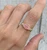Mixed Metals Pink Rhodochrosite Sterling Silver and 14 Karat Gold Plated Ring