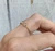14 Karat Gold Plated Tri Stone Faceted Light Purple Amethyst Ring