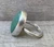 Large Oval 20mm x 15mm Green Aventurine Sterling Silver Ring