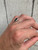 Elegant Faceted Blue Kyanite Sterling Silver Ring Size 5.5-6.5