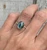 Elegant Faceted Blue Kyanite Sterling Silver Ring Size 6-7