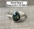 Made to Order Dainty Faceted Ocean Jasper Sterling Silver Ring