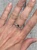 Elegant Oval Watermelon Tourmaline Sterling Silver Ring Size 7.5-8.5