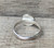 Dainty Round Faceted Pink Orange Tourmaline Sterling Silver Ring Size  6.25-7.25