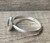 Geometric Faceted Green Watermelon Tourmaline Sterling Silver Ring Size 10.5-11.5