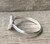 Geometric Faceted Watermelon Tourmaline Sterling Silver Ring Size 7.5-8.5
