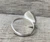 Geometric Free Form White Green Ocean Jasper Sterling Silver Ring Size 5.75-6.75