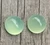 Reserved Val-Long Oval Malachite Earrings and 8mm Prehnite Earrings