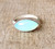 Romantic Valentine's Day Horizontal Astrological Marquise Rose Pink Chalcedony Sterling Silver Ring