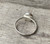 Strawberry Quartz Sterling Silver Solitaire Ring with Patterned Band