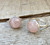 Romantic Gossamer Pink Round Rose Quartz Plain or Scallop Bezel Sterling Silver Ring