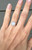 Romantic Faceted Cushion Cut White Moonstone Sterling Silver Ring 