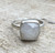 Romantic Faceted Cushion Cut White Moonstone Sterling Silver Ring 