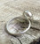 Oval Purple Gray Cat Eye Sterling Silver Solitaire Ring