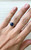 Blue Golden Flecked Lapis Lazuli Sterling Silver Solitaire Ring | Amethyst or Tiger Eye Solitaire Ring