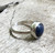 Navy Blue Golden Flecked Lapis Lazuli Sterling Silver Solitaire Ring | Purple Amethyst Ring | Tiger Eye Solitaire Ring | Minimalist | Boho