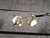 Golden Hexagon Hammered Brass Chunky Dangle Earrings Golden Hexagon Hammered Brass Chunky Dangle Earrings