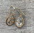 Glam Rock Gold Crystal Glass Pendant Earrings