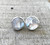 Large Round Faceted Rainbow Moonstone Sterling Silver Stud Earrings | Moonstone Earrings | Stud Earrings | June Birthstone Earrings