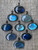 Horizontal Oval Blue Green Flashy Labradorite Sterling Silver Statement Ring