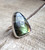 Large Triangle Rainbow Labradorite Ring of Protection and Balance 