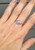 Lovely Romantic Lilac Simulated Oval Opal Sterling Silver Ring