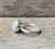Large Round Faceted Rainbow Moonstone Sterling Silver Ring
