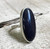 Large Oval Blue Sparkly Sandstone Sterling Silver Statement Ring | Blue Sandstone Ring | Silver Ring | Choose Your Stone | Boho | Rocker