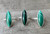 Minimalist Oval Emerald Green Malachite Sterling Silver Ring