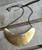 Hammered Crescent Sterling Silver Bib Necklace