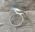 Boho Beach Chic Large Round Abalone Paua Shell Ring in Sterling Silver