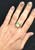Elegant Boho Rocker Chic Faceted Apple Green Prehnite Solitaire Ring Elegant Boho Rocker Chic Faceted Apple Green Prehnite Solitaire Ring