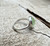 Elegant Boho Rocker Chic Faceted Apple Green Prehnite Solitaire Ring Elegant Boho Rocker Chic Faceted Apple Green Prehnite Solitaire Ring