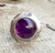 Unique Elegant Hammered Round Purple Amethyst Sterling Silver Ring Unique Elegant Hammered Round Purple Amethyst Sterling Silver Ring