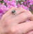 10mm Round Flashy Labradorite Sterling Silver Ring