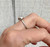 White Luminescent Moonstone in Scallop Bezel Sterling Silver Ring