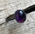 Elegant Oval Faceted Purple Amethyst Birthstone Sterling Silver Ring