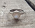 Elegant Solitaire White Moonstone 8mm Round Birthstone Ring in Sterling Silver