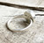 Elegant Round Brown or Navy Blue Sandstone Sterling Silver Statement Ring 