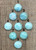 Ethereal Bright Sky Blue Larimar Solitaire Sterling Silver Ring
