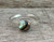 Mermaid Square Cushion Cut Mother of Pearl Sterling Silver Ring 