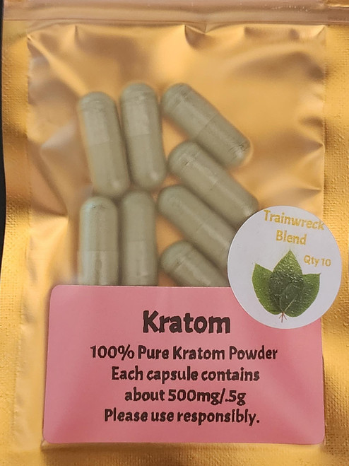 TRAINWRECK - KRATOM POWDER CAPSULES