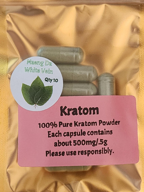 MAENG DA WHITE VEIN - KRATOM POWDER CAPSULES