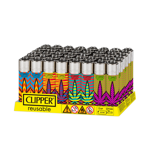 Clipper Lighters - Painted Leaves