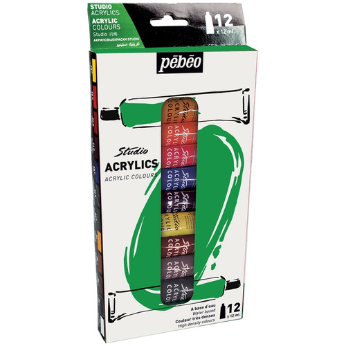 Caja Acrilico Pebeo 12ml