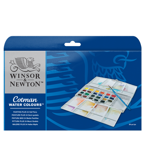 Caja Acuarela en pasta Winsor & Newton x24 colores