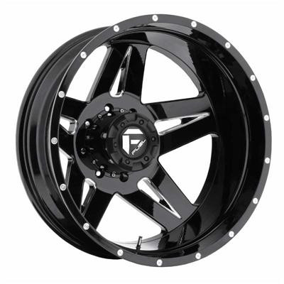 Fuel OffRoad Full Blown Rear Dually Wheel Black & Chrome XTP