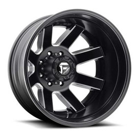 Fuel Off-Road Maverick Rear Dually Wheel - Black & Milled Fuel Off-Road Maverick Rear Dually Wheel - Black & Milled