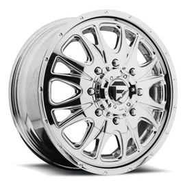 Fuel Off-Road Throttle Front Dually Wheel - Chrome Fuel Off-Road Throttle Front Dually Wheel - Chrome