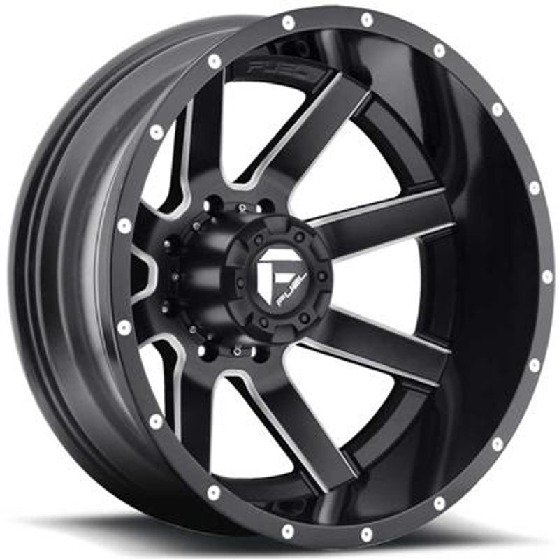 Fuel Off-Road Maverick Rear Dually Wheel - Chrome & Black Fuel Off-Road Maverick Rear Dually Wheel - Chrome & Black